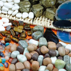 Stones & Minerals Treasure Basket