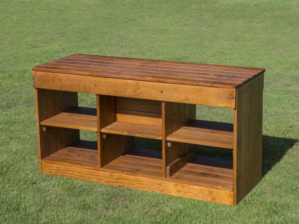 Wooden Outdoor Kitchen & Bench
