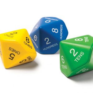 Place Value Dice (Set of 3)