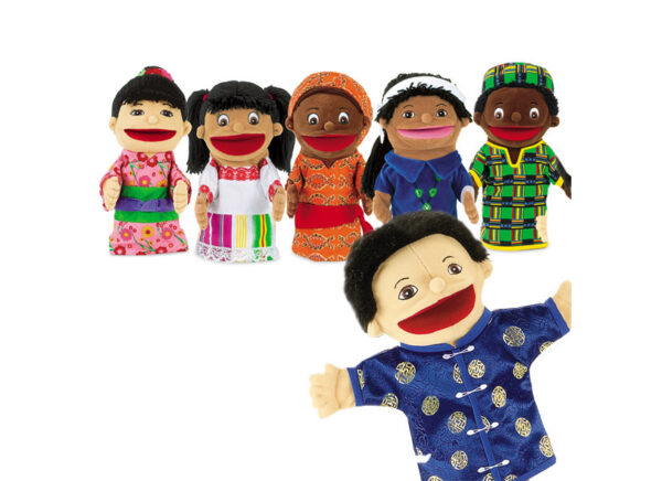 Lets Talk Multicultural Puppet Set (Set Of 6)
